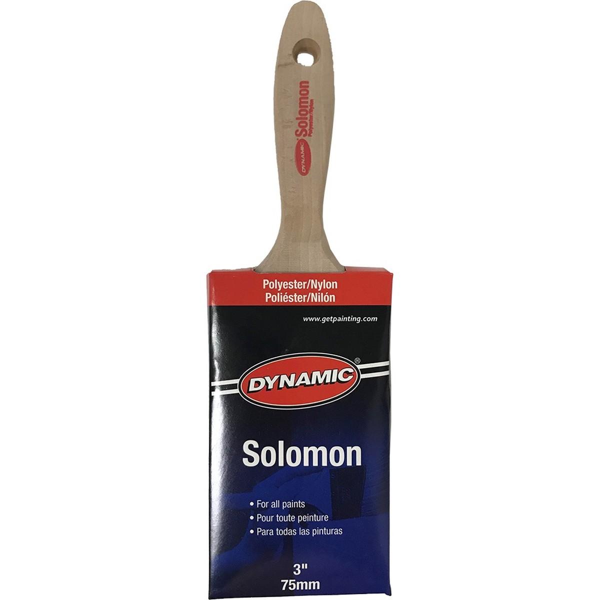 Solomon 3" Flt Bt Poly Nyl Brush