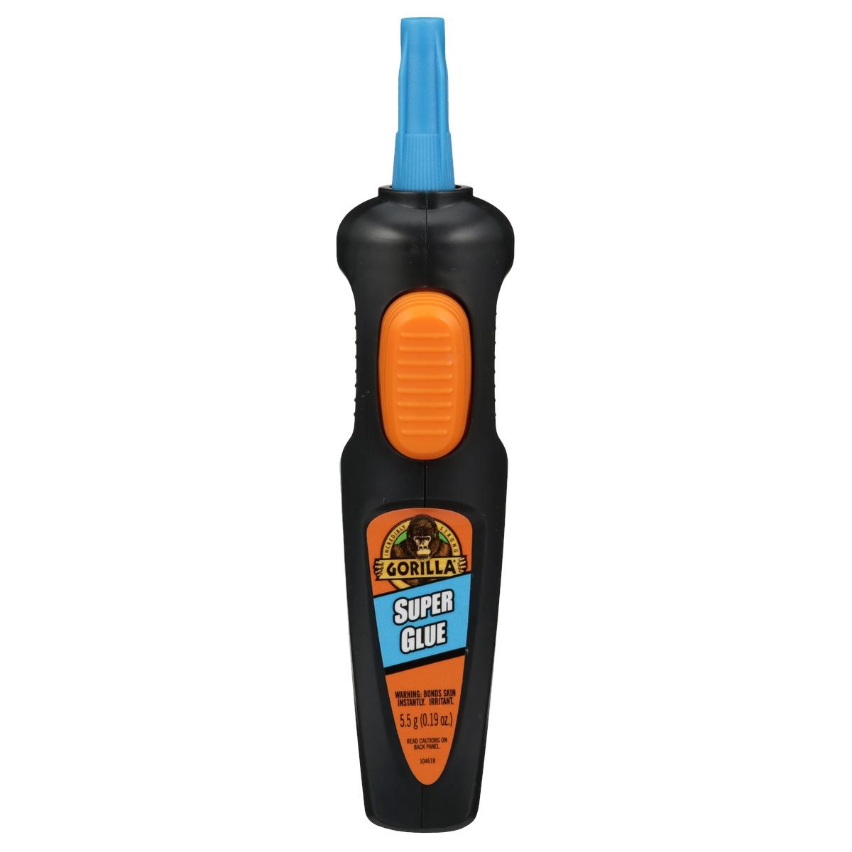 Gorilla 104408 Super Glue, Liquid, Irritating, Sharp, Straw/White, 5.5 g Pen