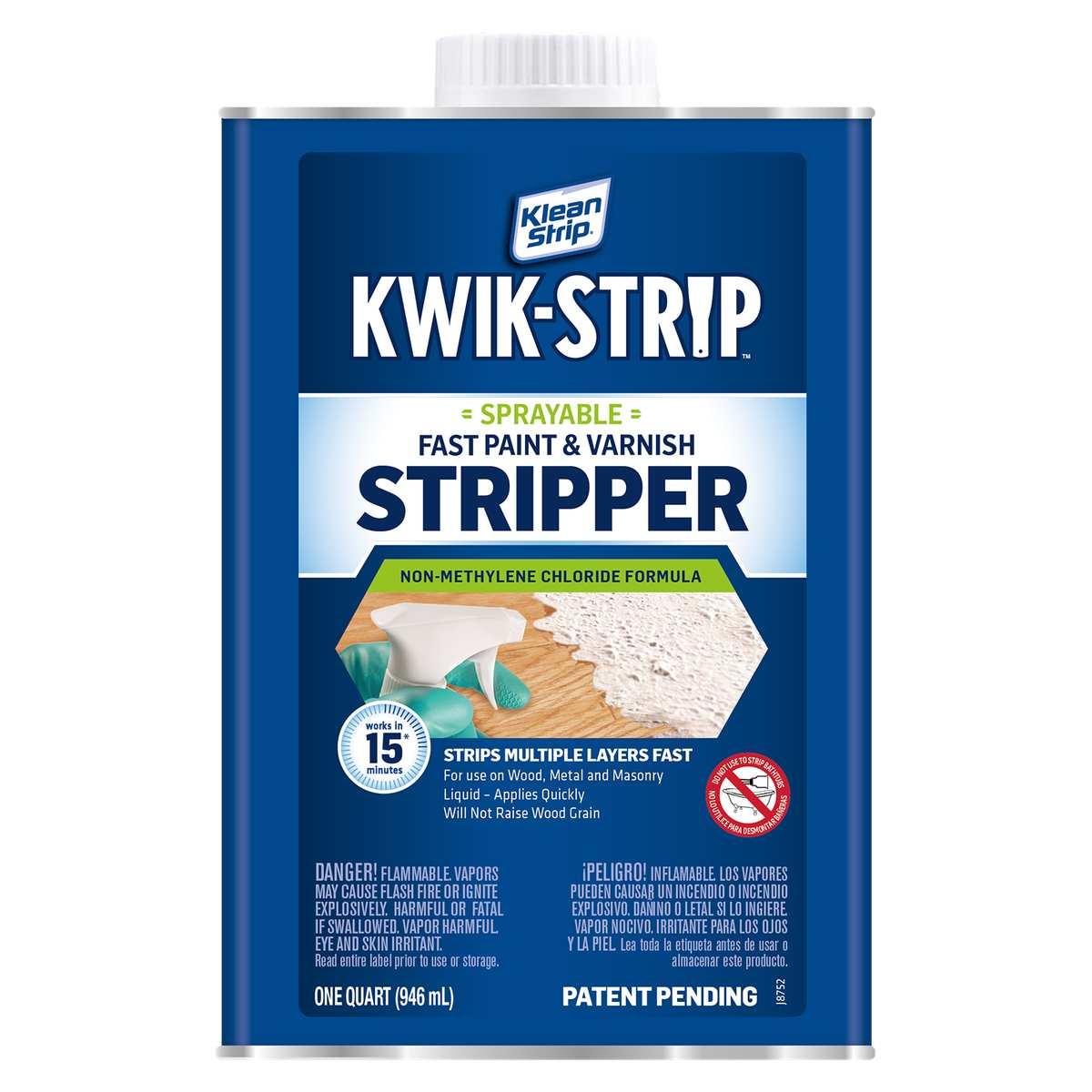Klean Strip QKWL963 Paint and Varnish Stripper, Liquid, Aromatic, 1 qt Can