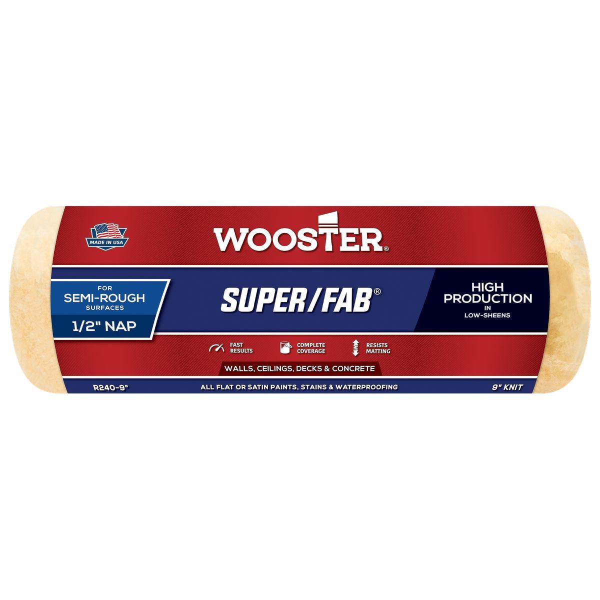 Super Fab Roller Cover, 9 in x 1/2 in