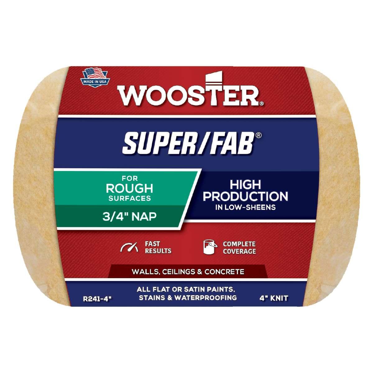 Super Fab Roller Cover, 3/4 in X 4