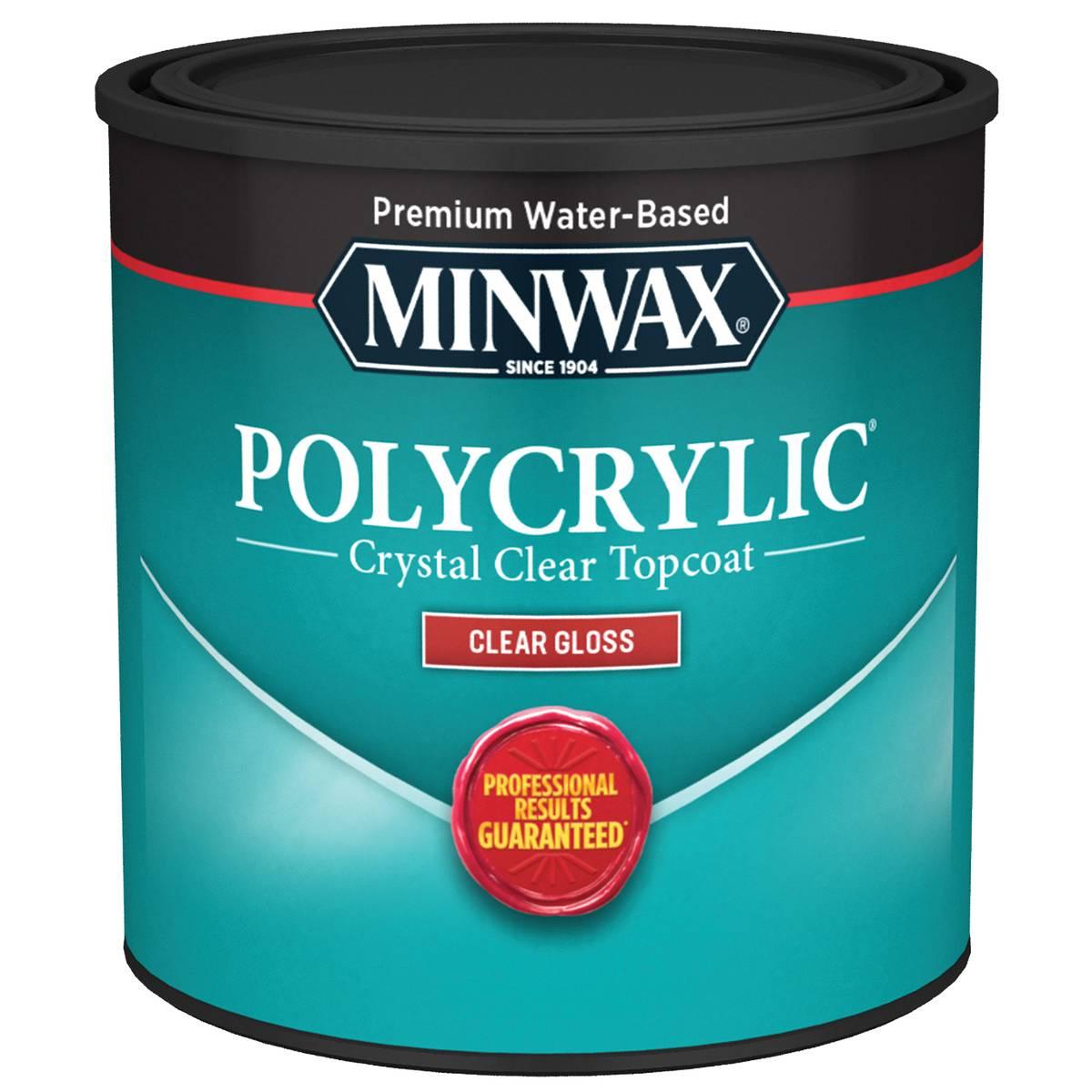 1/2-Pt Polycrylic Gloss Water-Based Clear Finish