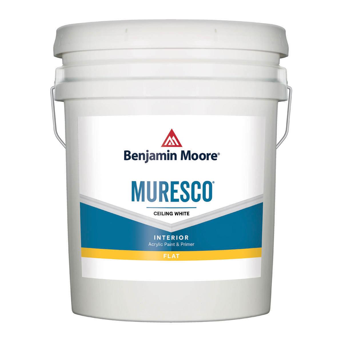 Muresco Ceiling Paint Flat White Interior Paint 5 Gallon