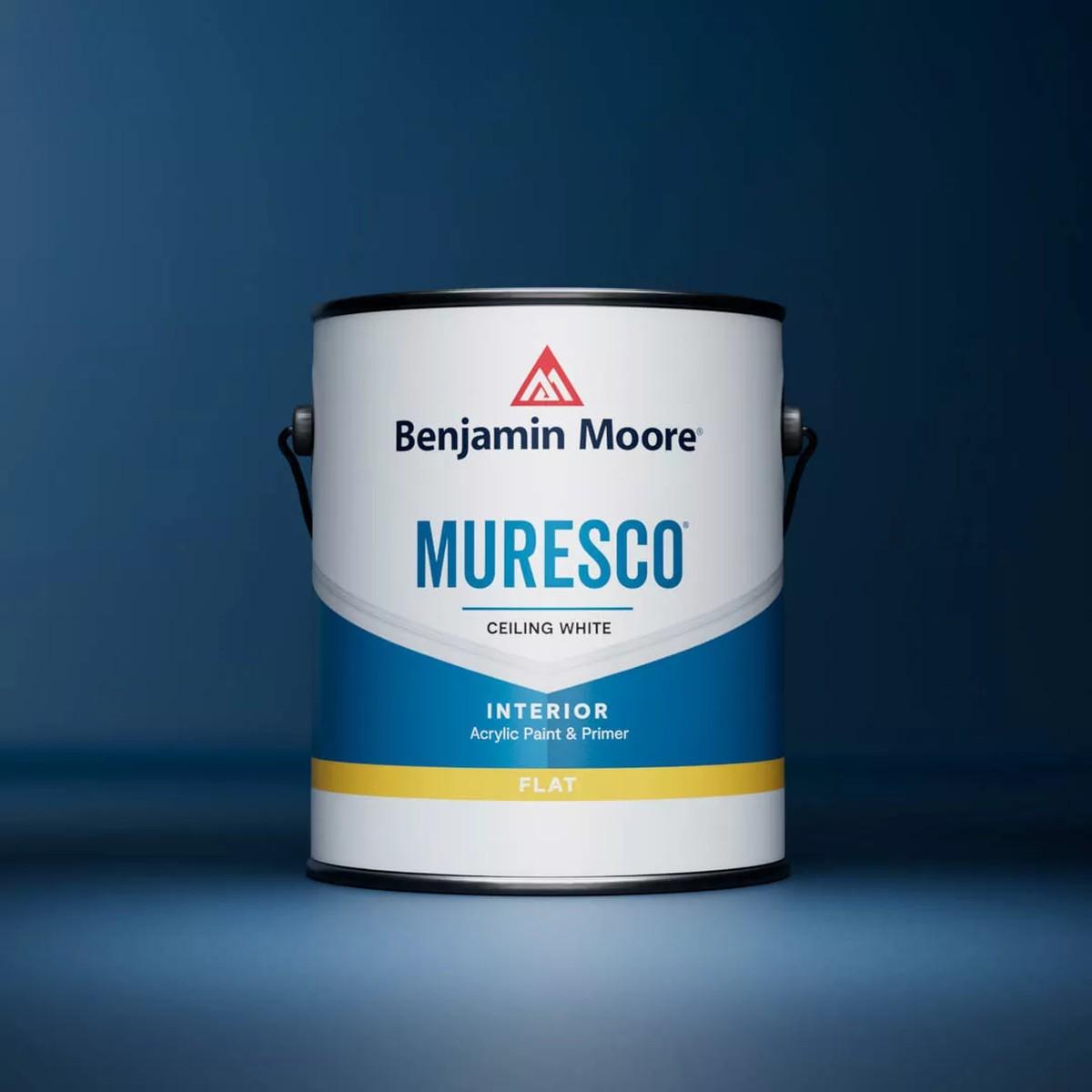 Muresco Ceiling Paint Flat White Interior Paint 1 Gallon Alt #1