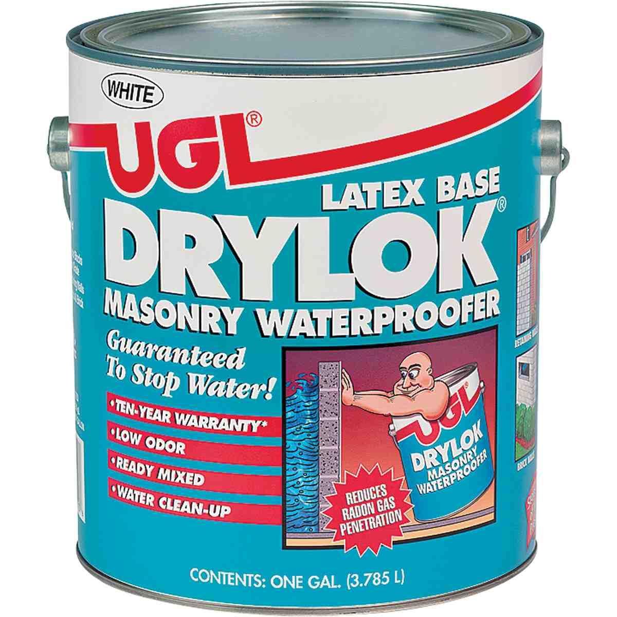 Extreme 1 Gallon Bright White Flat Latex Interior/Exterior Basement Masonry and Concrete Sealer Waterproofer
