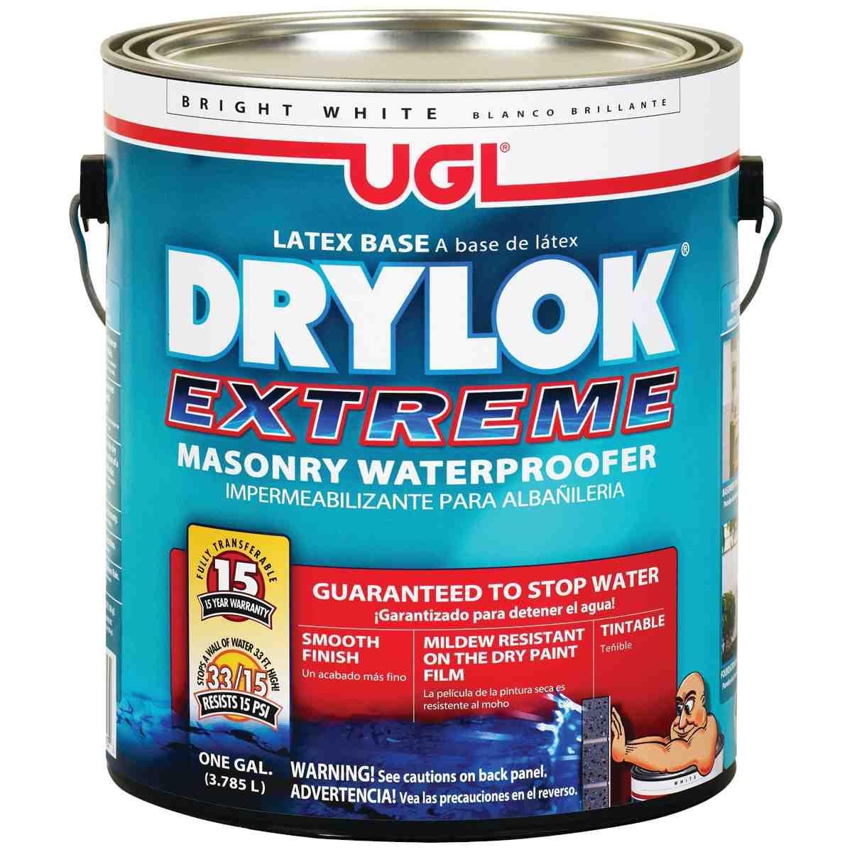 Extreme 1 Gallon Bright White Flat Latex Interior/Exterior Basement and Masonry Waterproofer