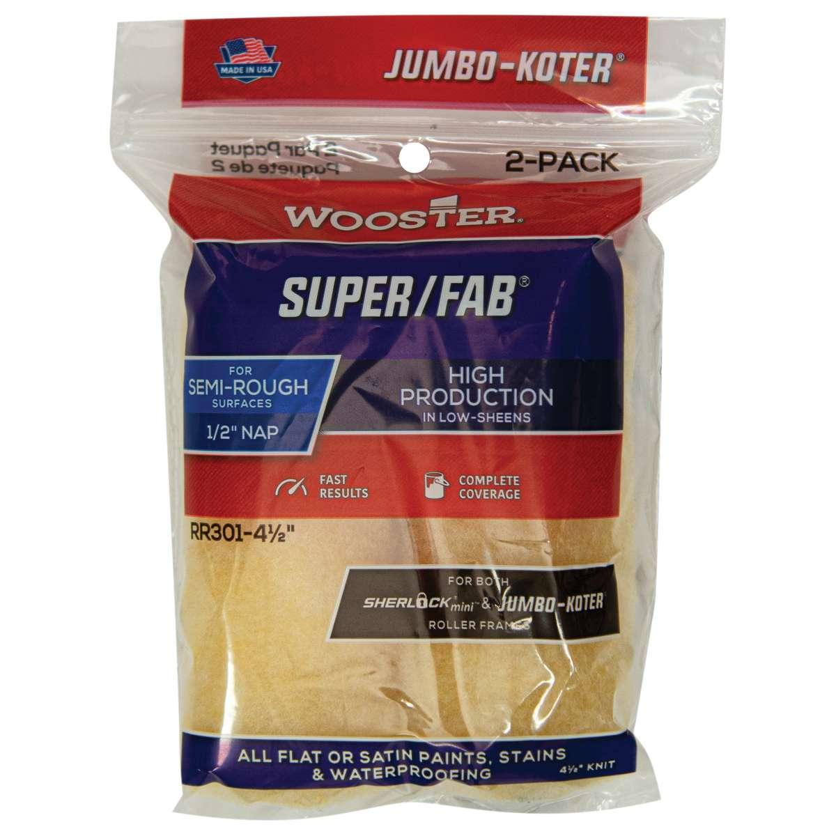 4-1/2-in x 1/2-in Super/Fab Roller Cover