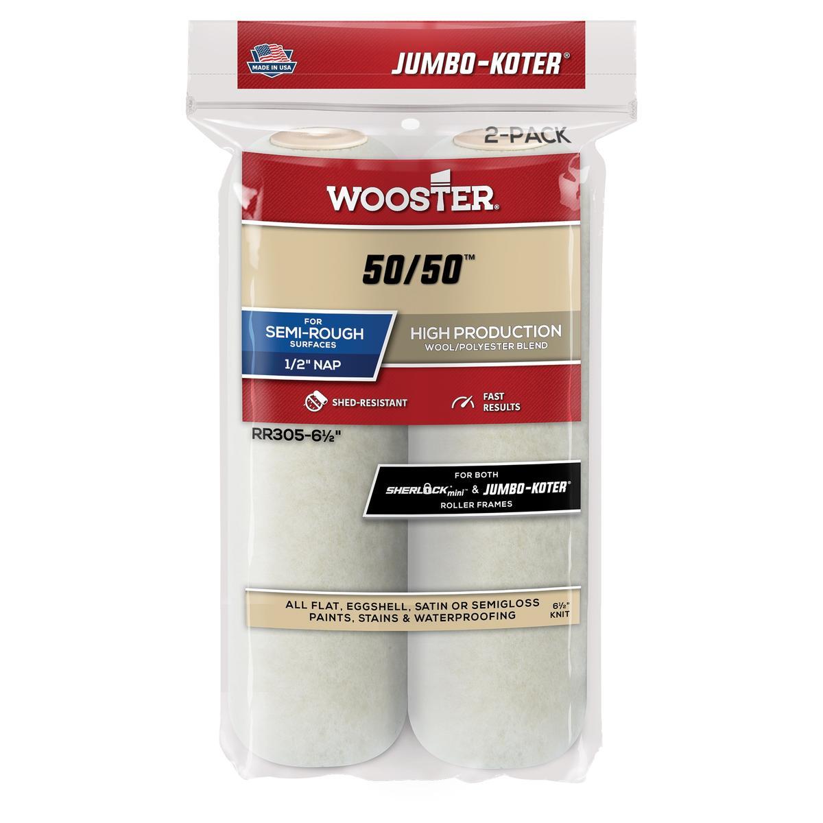 6-1/2-in x 1/2-in Jumbo-Koter 50/50 Roller Cover