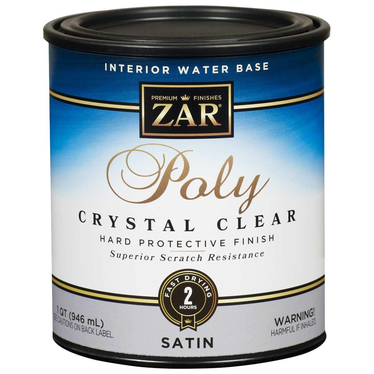 ZAR 32512 Polyurethane, Liquid, Crystal Clear, 1 qt, Can