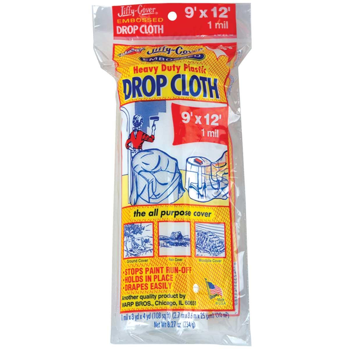1MIL  9X12 PLASTIC DROPCLOTH