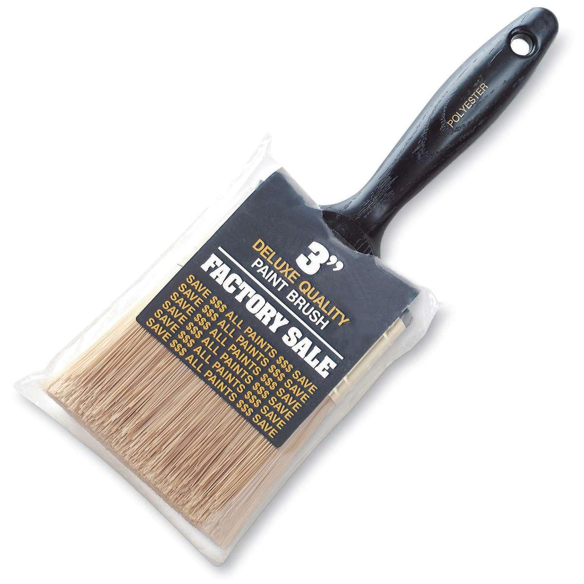 3-in Gold Polyester Paint Brush