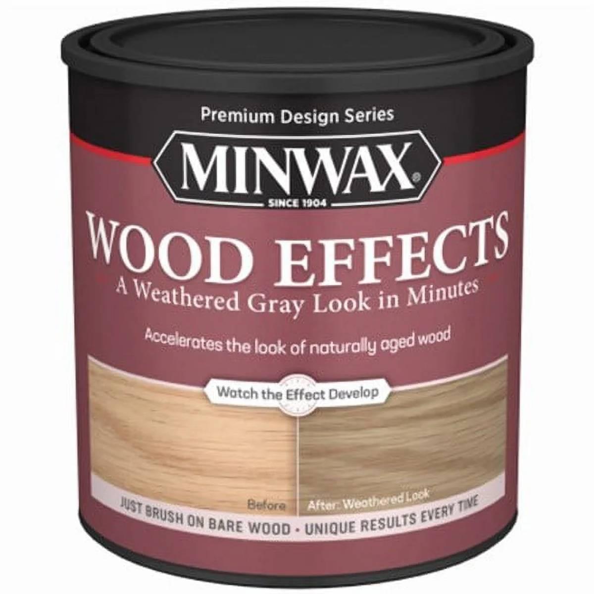 Minwax 402140000 Weathered Stain, Weathered Gray, Liquid, 1 qt