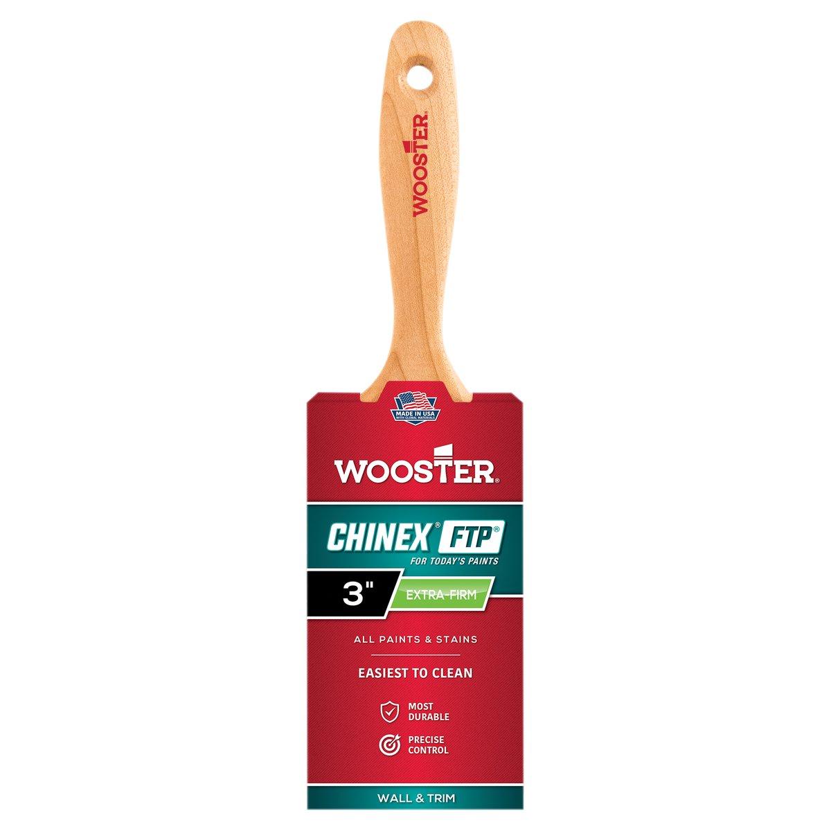 3-in Extra Firm Chinex FTP Paint Brush with Varnish Handle