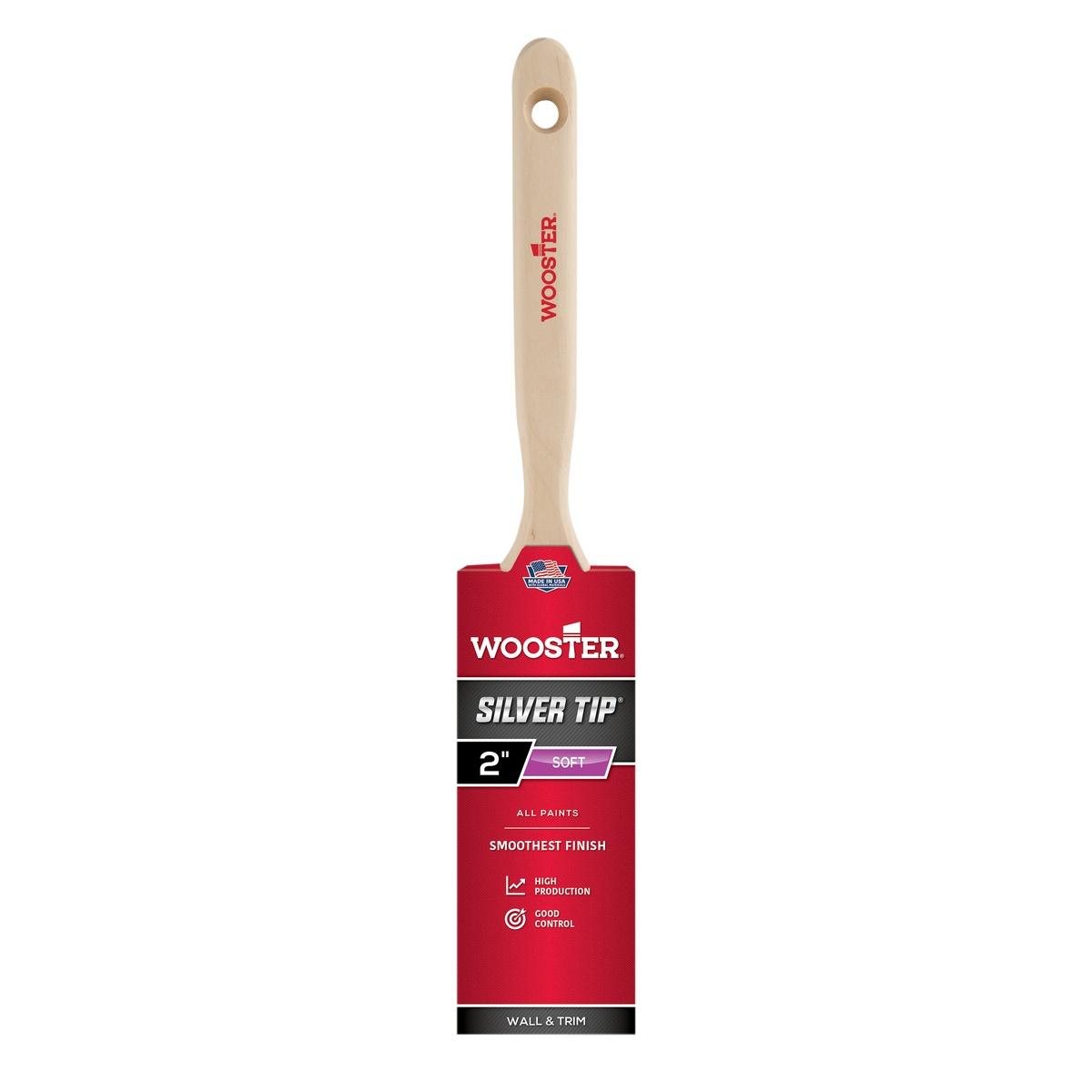 2-in Silver Tip Flat Sash Paint Brush
