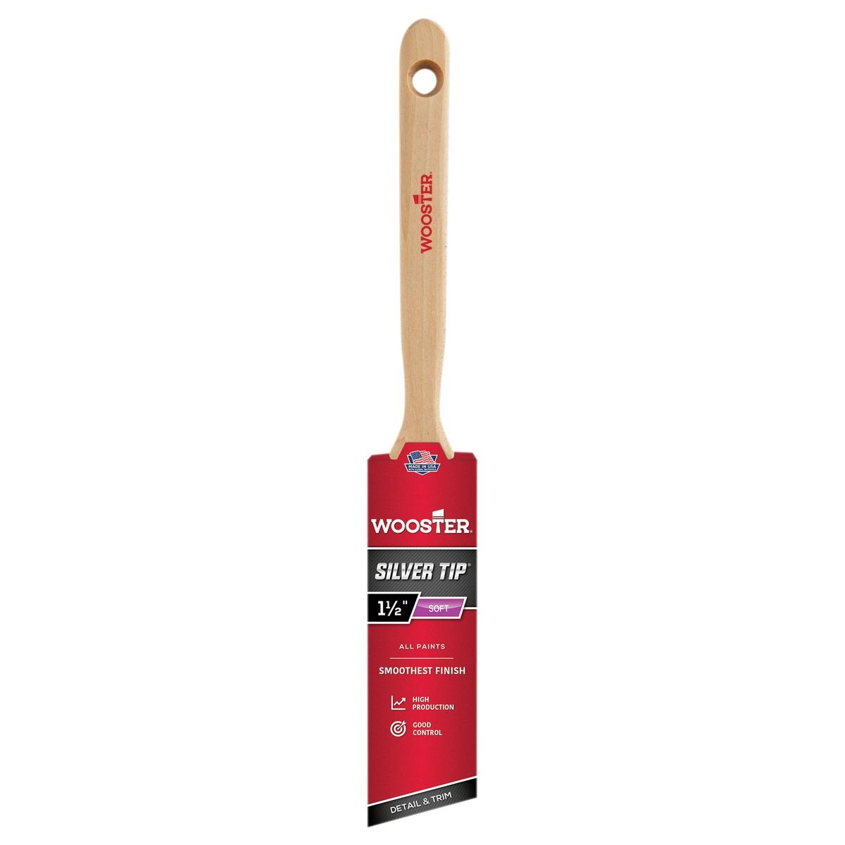 Silver Tip 1-1/2-in Angle Sash Paint Brush with Birch Hardwood Handle
