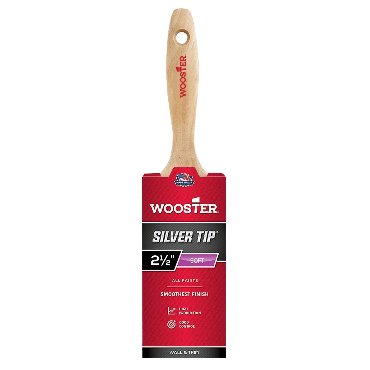 Silver Tip 2-1/2-in Paint Brush with Varnish Handle