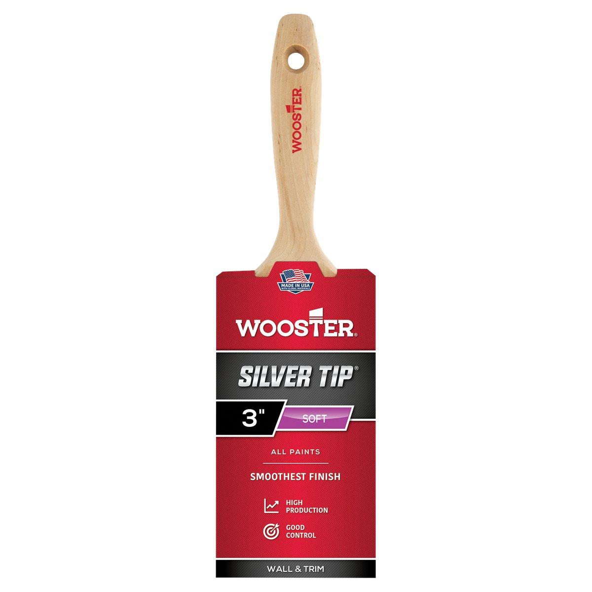 Silver Tip 3-in Paint Brush with Varnish Handle