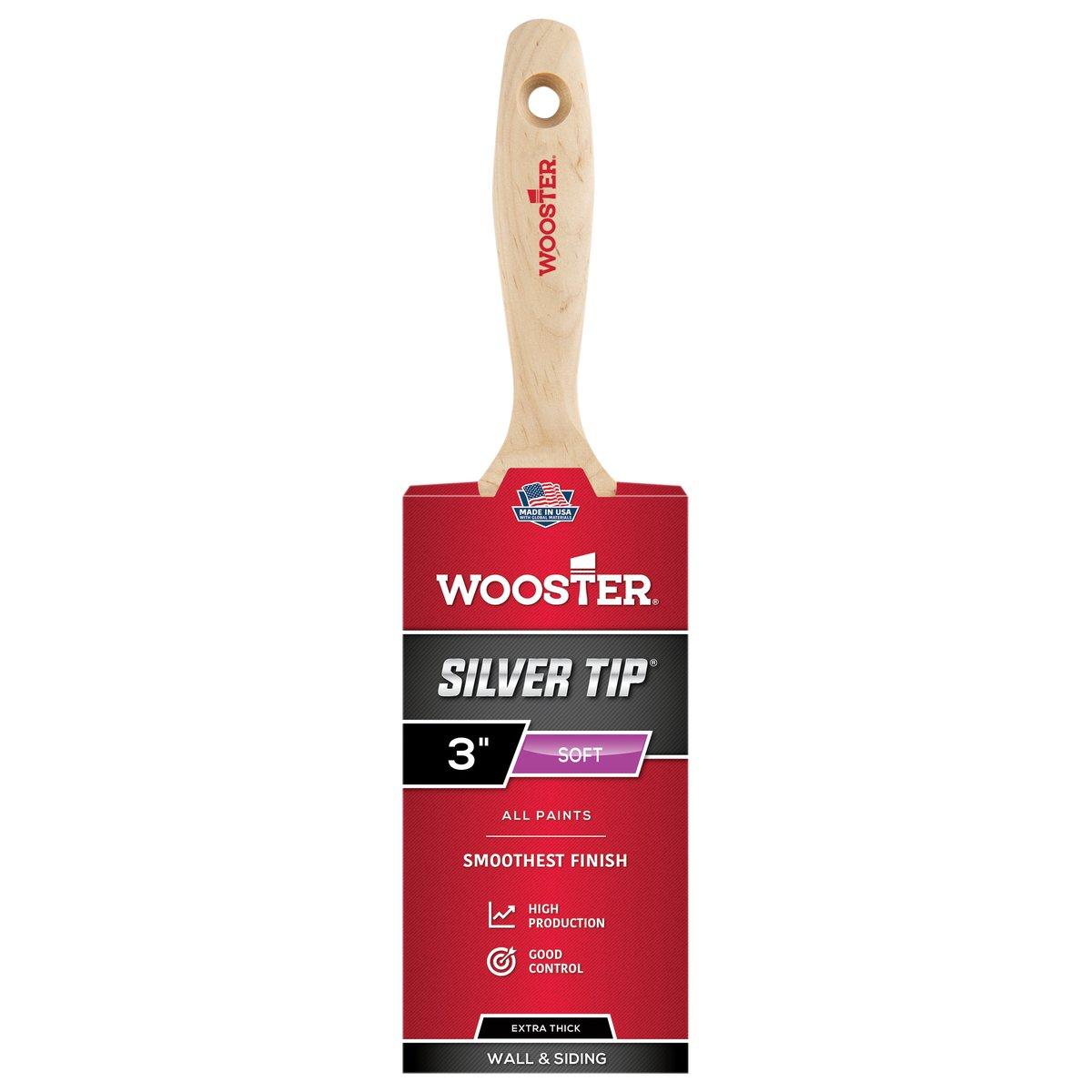 Silver Tip 3-in Paint Brush with Wall Handle