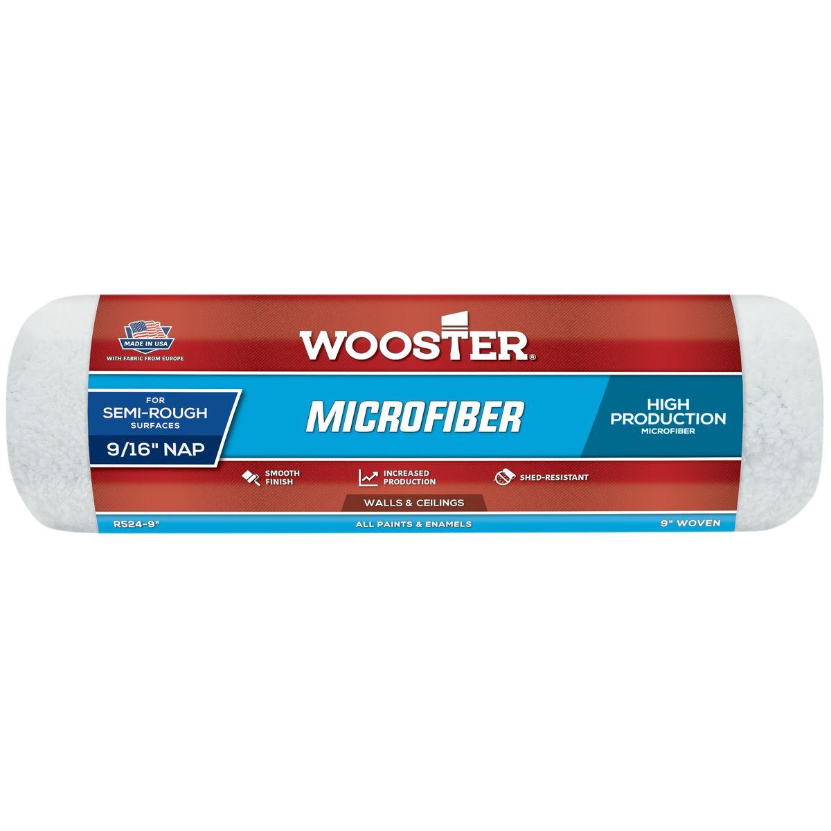 9 in x 9/16 in Nap Microfiber Roller Cover