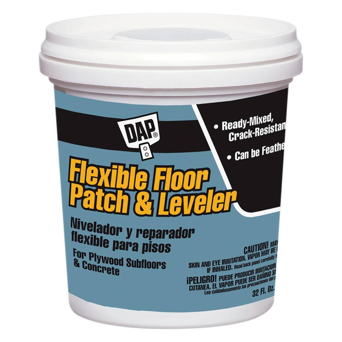 DAP 59184 Floor Leveler and Patch, Gray, 1 qt Tub