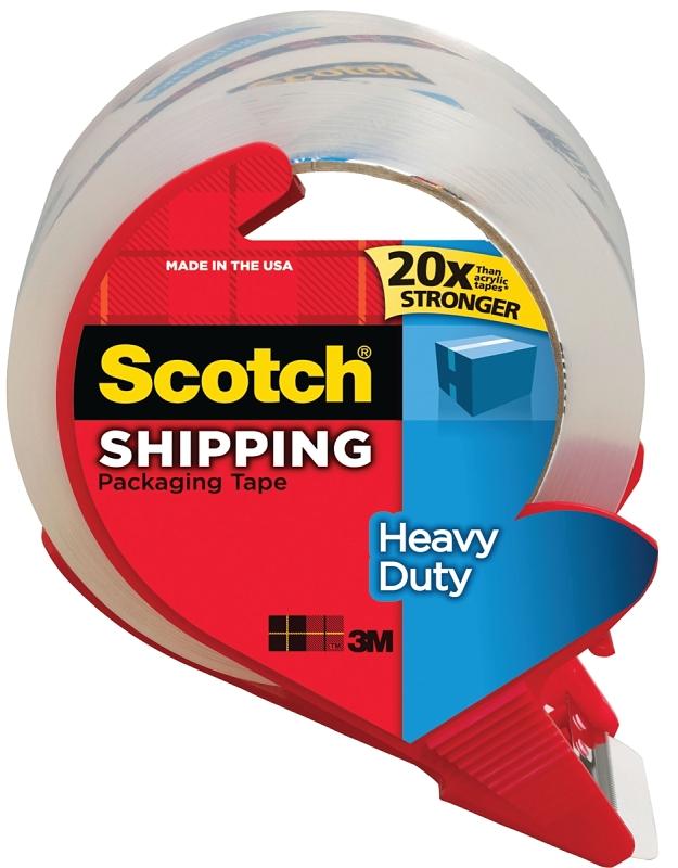 Heavy-Duty Packaging Tape, Clear, 38.2 yd Roll