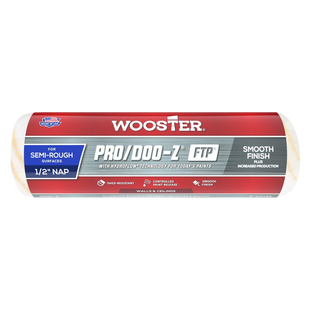 9 in x 1/2 in Nap Pro/Doo-Z FTP Roller Cover