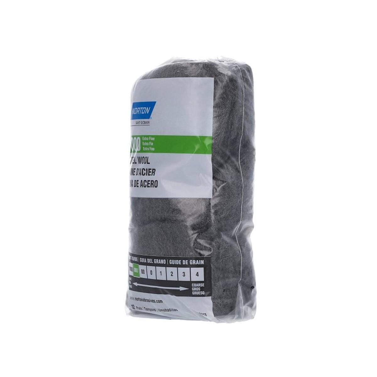 Norton Steel Wool 000 Extra Fine12Pk 68113 Alt #1