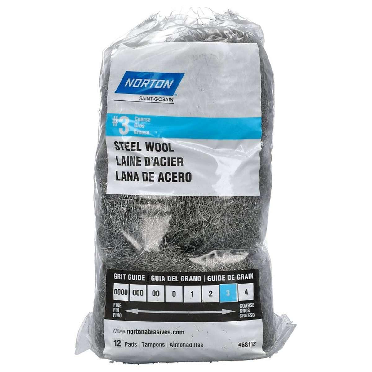 Norton #3 Course Steel Wool