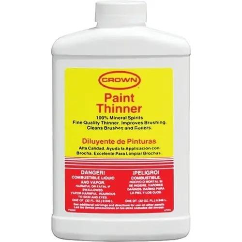Crown Paint Thinner Plastic Bottle 1 Quart