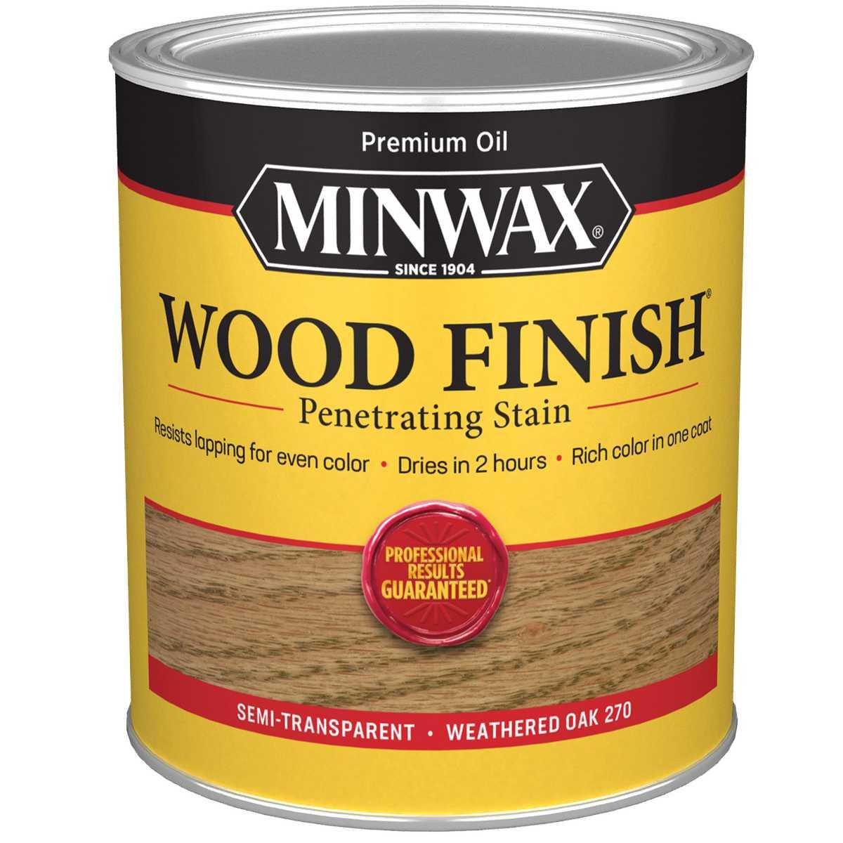 WOOD STAIN WEATHERED OAK QT