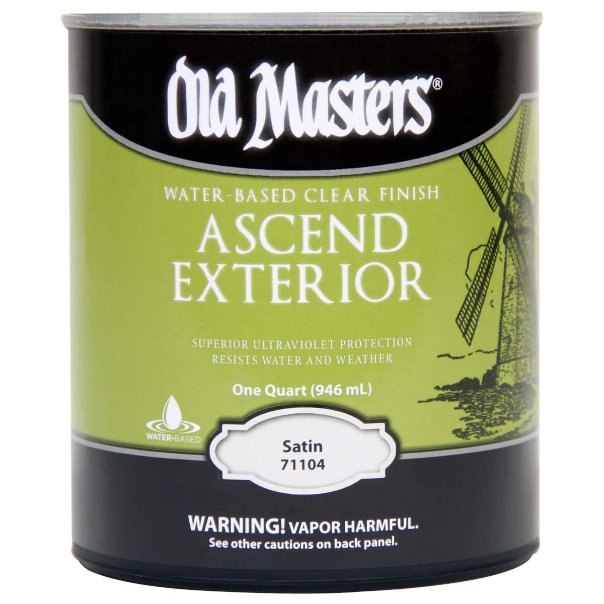 Old Masters 71104M Ascend Exterior, Satin, Liquid, 1 qt