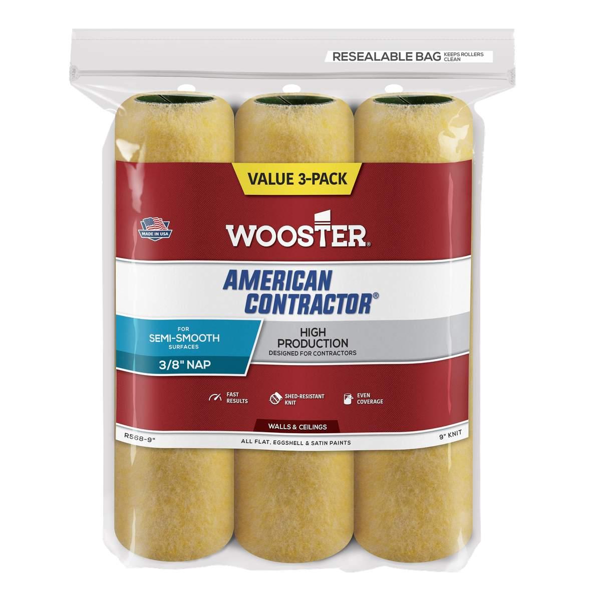 9 in x 3/8 in Painter’s Choice Roller Cover 3-Pack
