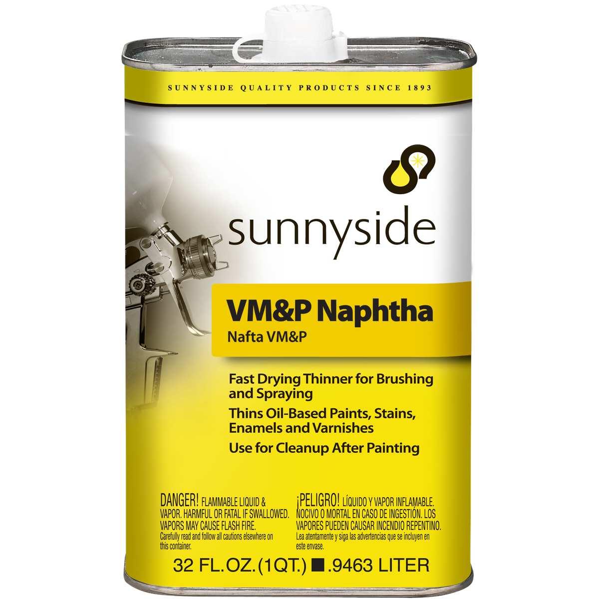 Sunnyside 80032 Paint Thinner, Liquid, Characteristic, Hydrocarbon, Transparent, 1 qt Can