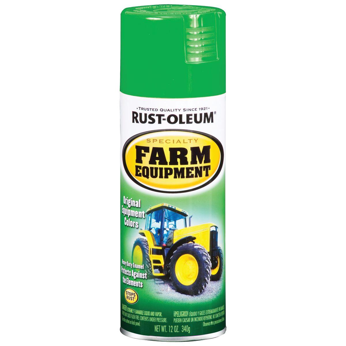 Rust-Oleum 7435830 Enamel Spray Paint, Gloss, Green, 12 oz Can