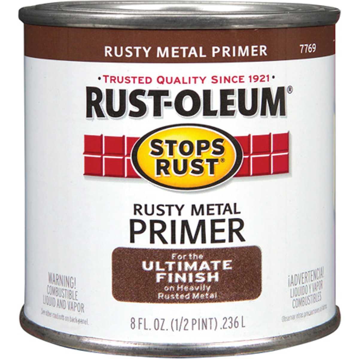 Rust-Oleum 7769730 Primer, Flat, Rusty Metal Primer, 0.5 pt