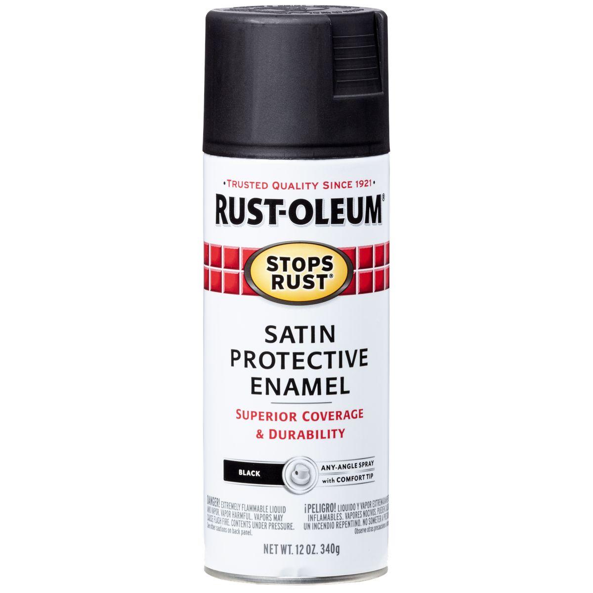 Rustoleum Black Satin Spray Paint