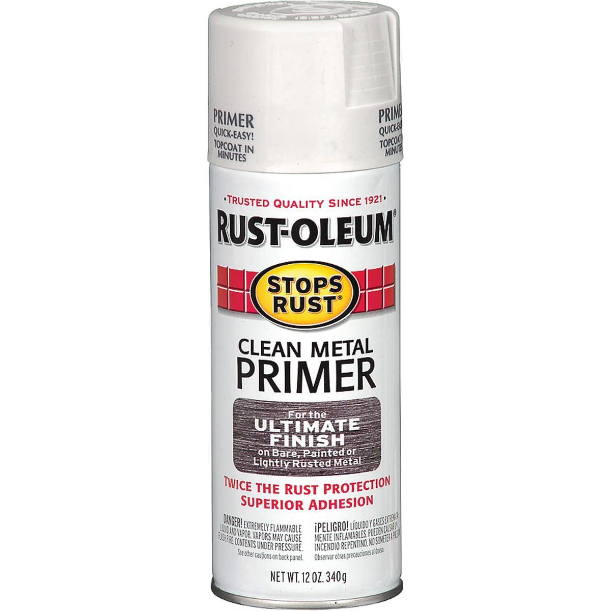 Rust-Oleum 7780830 Primer, White, Flat/Matte, 12 oz
