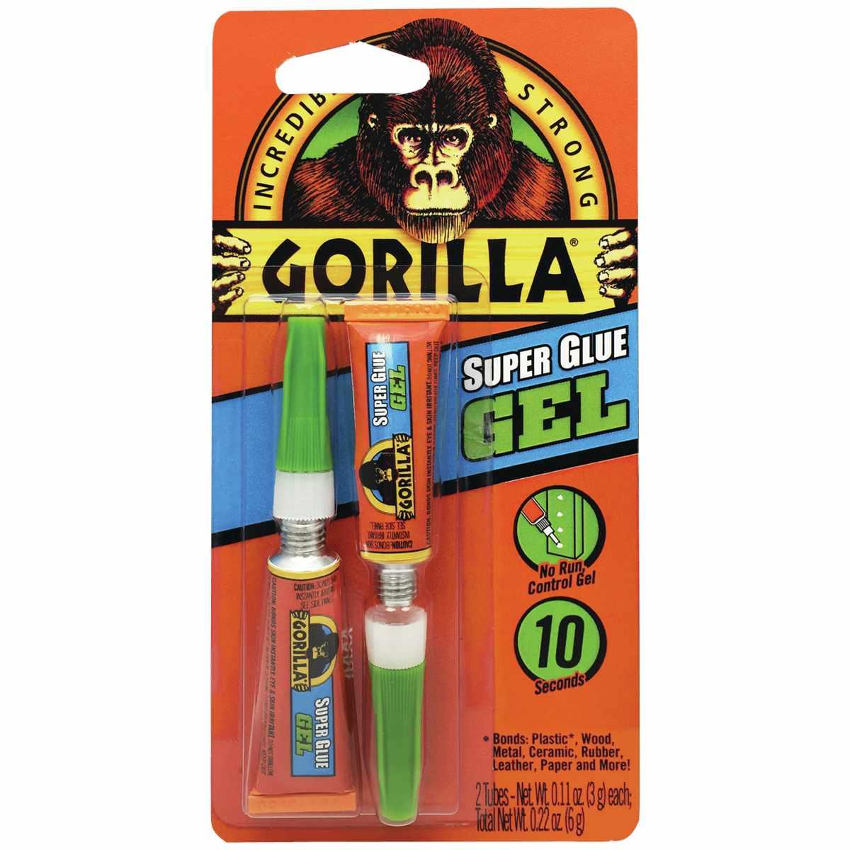 Gorilla 7820002 Super Glue, Liquid, 3 g Tube