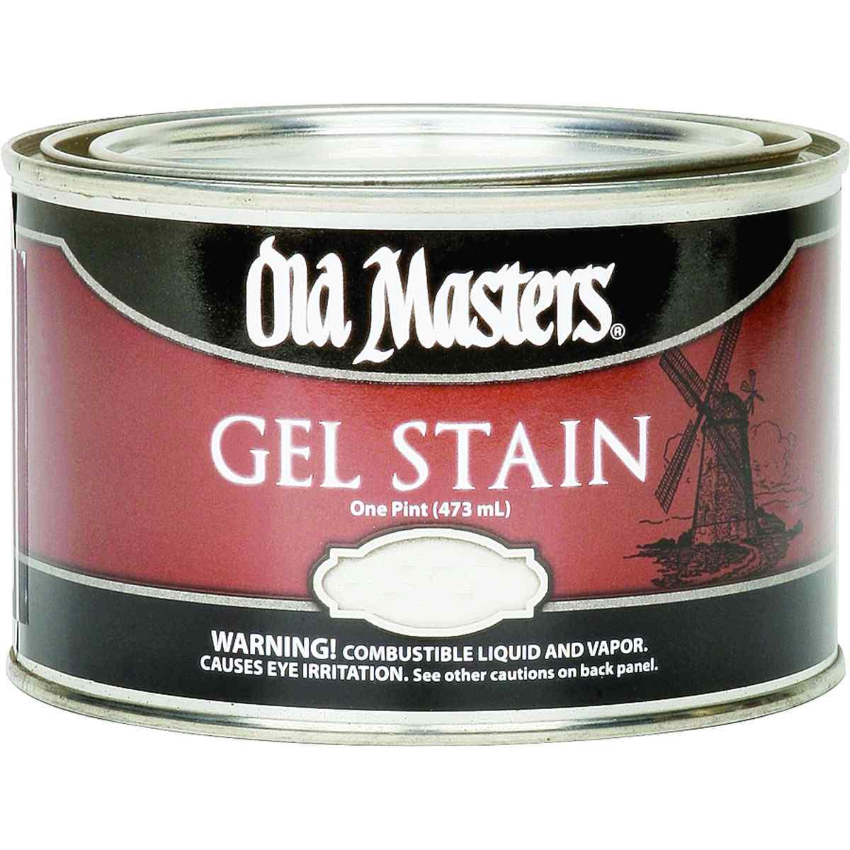 Old Masters 80208 Gel Stain, Golden Oak, Liquid, 1 pt, Can