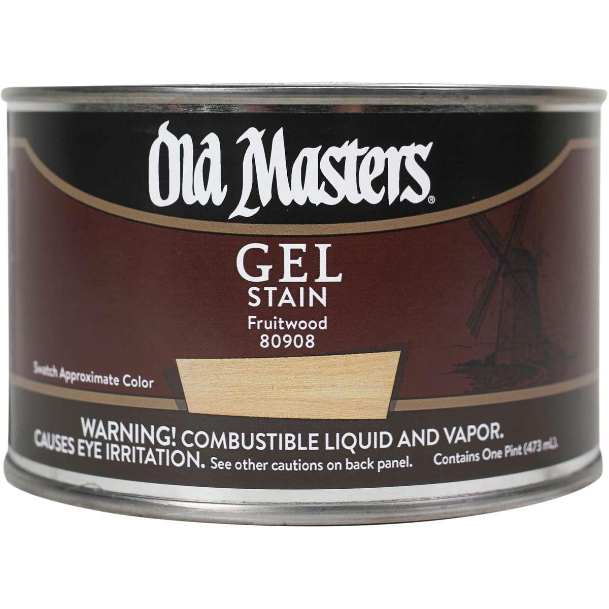 Old Masters 80908 Gel Stain, Fruitwood, Liquid, 1 pt, Can