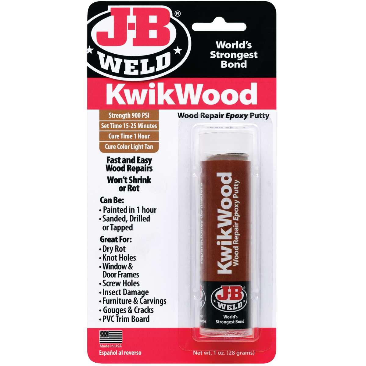 J-B Weld 8257 Epoxy Putty, Light Tan, 1 oz Pack