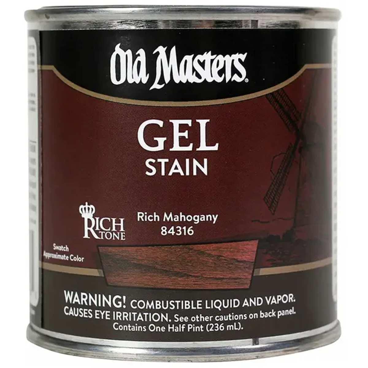 Old Masters Mahog 1/2 Pt GelStain