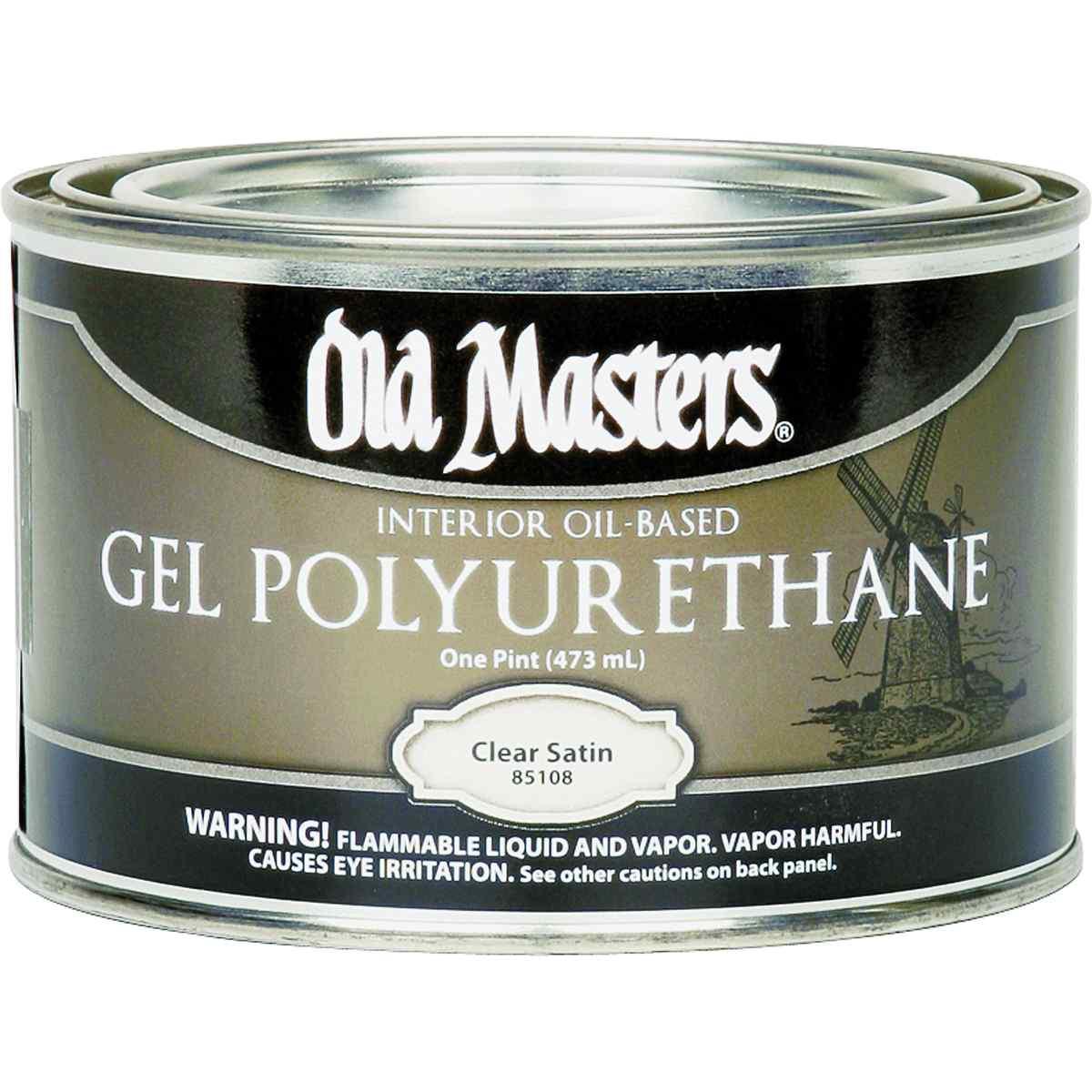Old Masters 85108 Polyurethane, Gloss, Liquid, Clear, 1 pt, Can