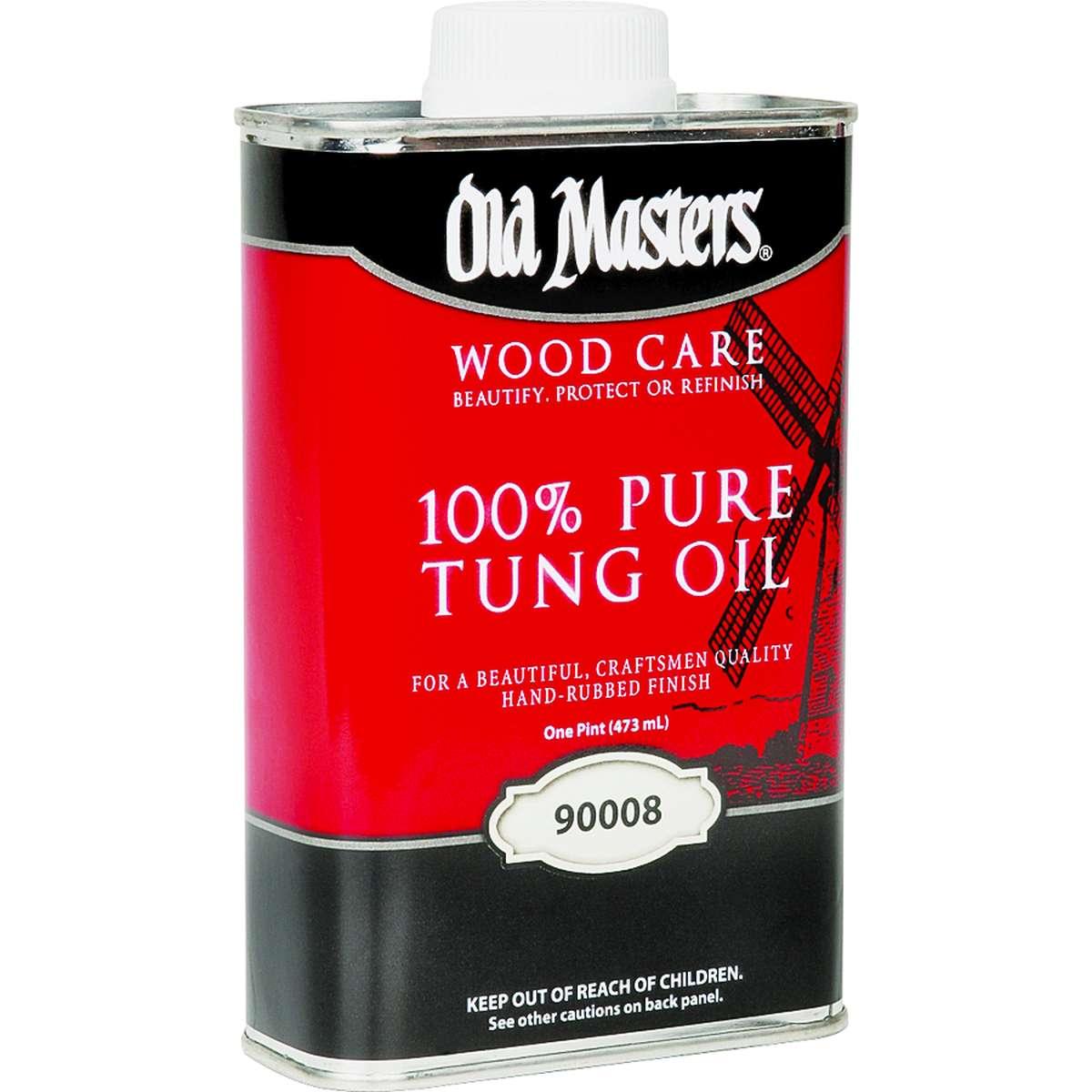 Old Masters 90008 Tung Oil, Liquid, 1 pt, Can