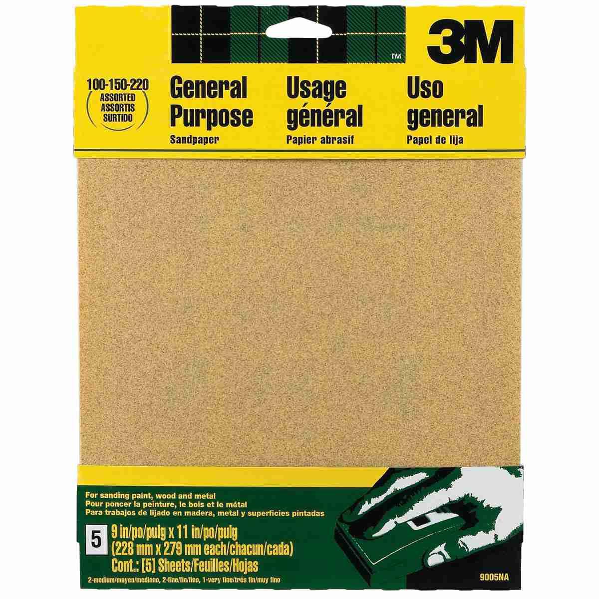 5-PK 3M SAND ALUM OXIDE 9X11