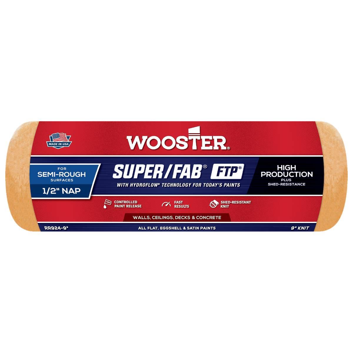 9-in x 1/2-in Super Fab FTP Paint Roller Cover