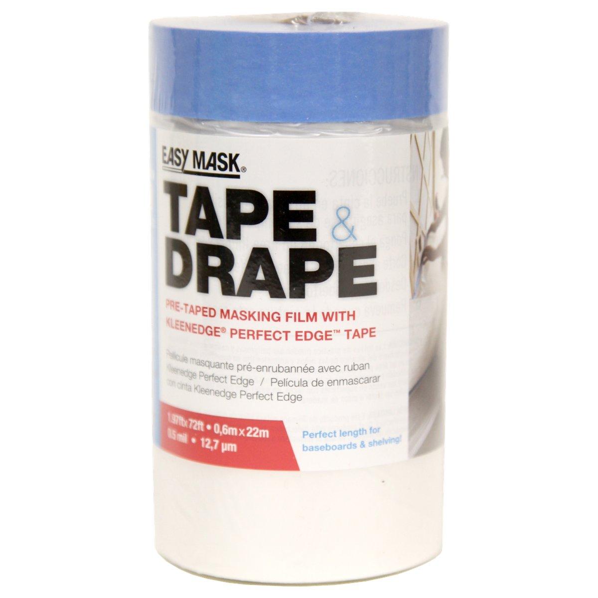 Trimaco 949460 Masking Film, 22 m L, 0.6 m W, 0.5 mil Thick, Clear