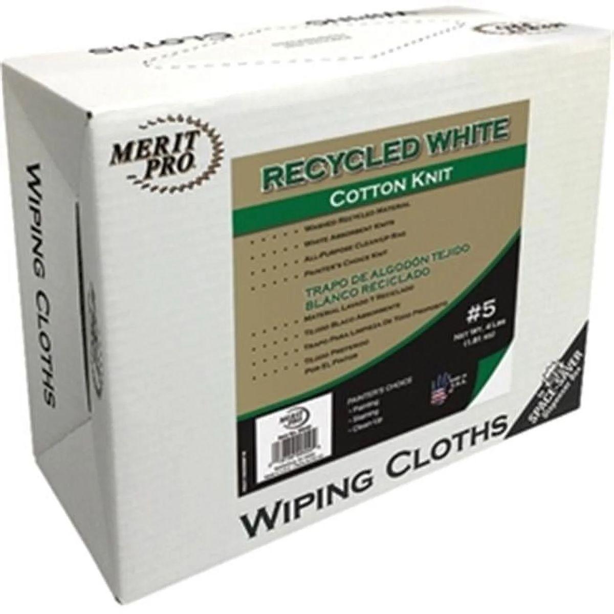 Rags 4Lb Box White Cotton