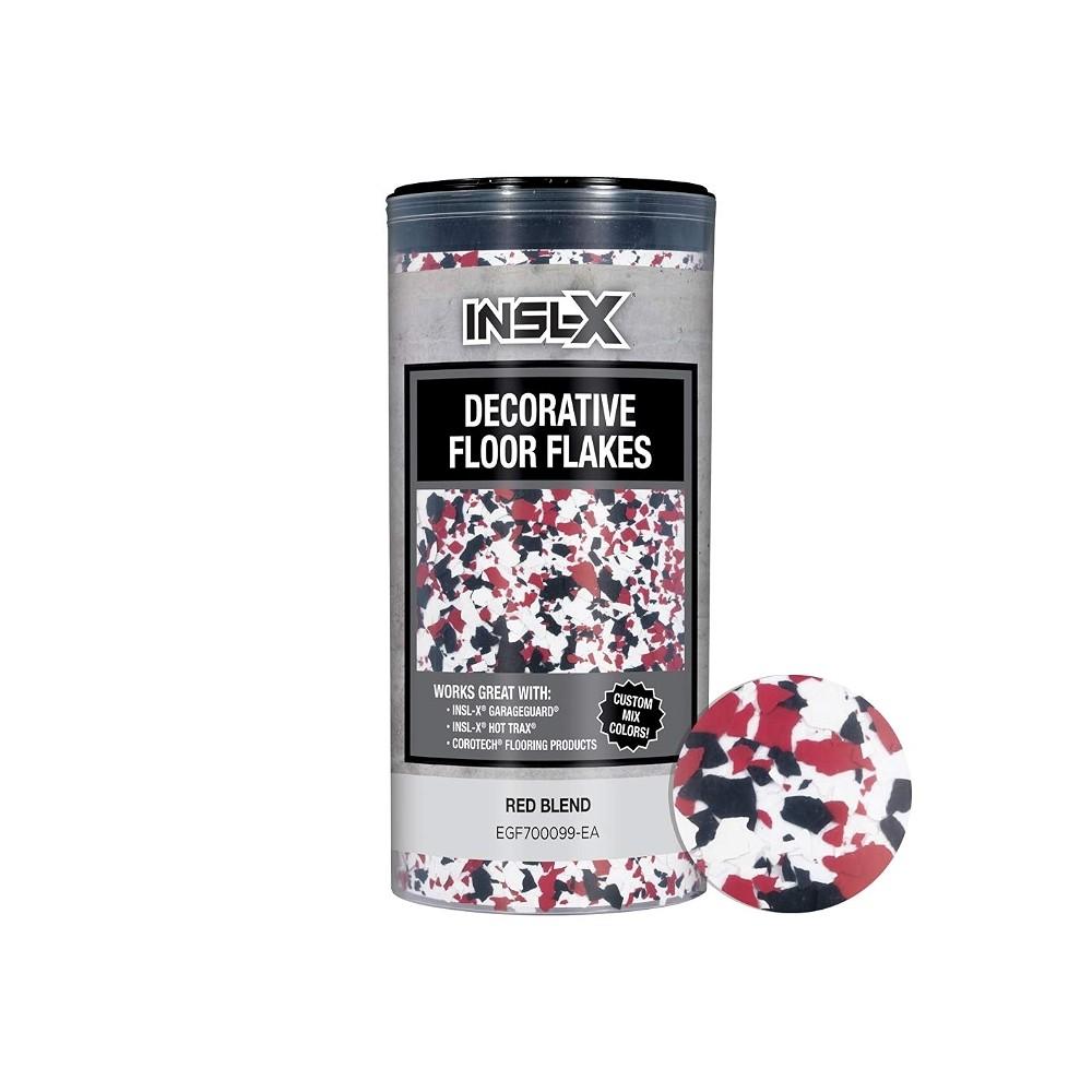 INSL-X Red Blend Decorative Floor Flakes & Chips 10 oz