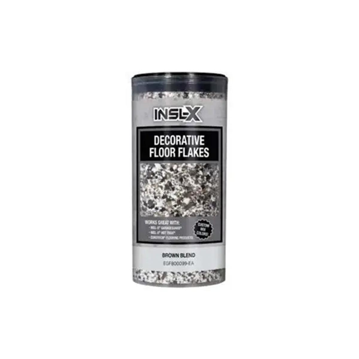 NSL-X Decorative Floor Flakes, Brown Blend 12 oz